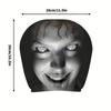 Universal Elastic Car Headrest Covers Halloween Horror Face Pattern Dust Protection For Car Seat Headrest For Truck SUV