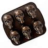 Halloween Bakeware Set, Skull-Shaped Cakelet Pan, Bronze Finish New Arrival