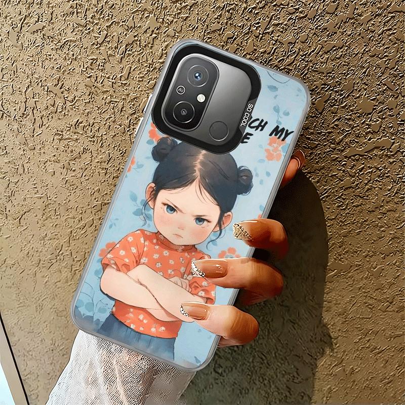 Забавный противоударный чехол для телефона Xiaomi Poco X7 X6 X5 X3 Pro F7 Ultra M8 Redmi 15C 15 14C 13C 12C 10C 13 'Не трогай мой телефон'