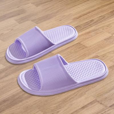 Взрослые тапочки летние однотонные нескользящие тапочки