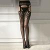 Сексуальные женские колготки с вырезами в сеточку, кружевные колготки на подтяжках, эластичные чулки