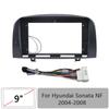 Рамка автомобильного радиоприемника для Hyundai Sonata NF 2004-2008 9-дюймовая 2DIN стереопанель жгут проводов кабель питания адаптер разъем