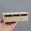 Миниатюрный деревянный комод в масштабе 1/12 - Модель для DIY, реквизит для миниатюрной фотографии - Сезонный декор - Идеальный подарок