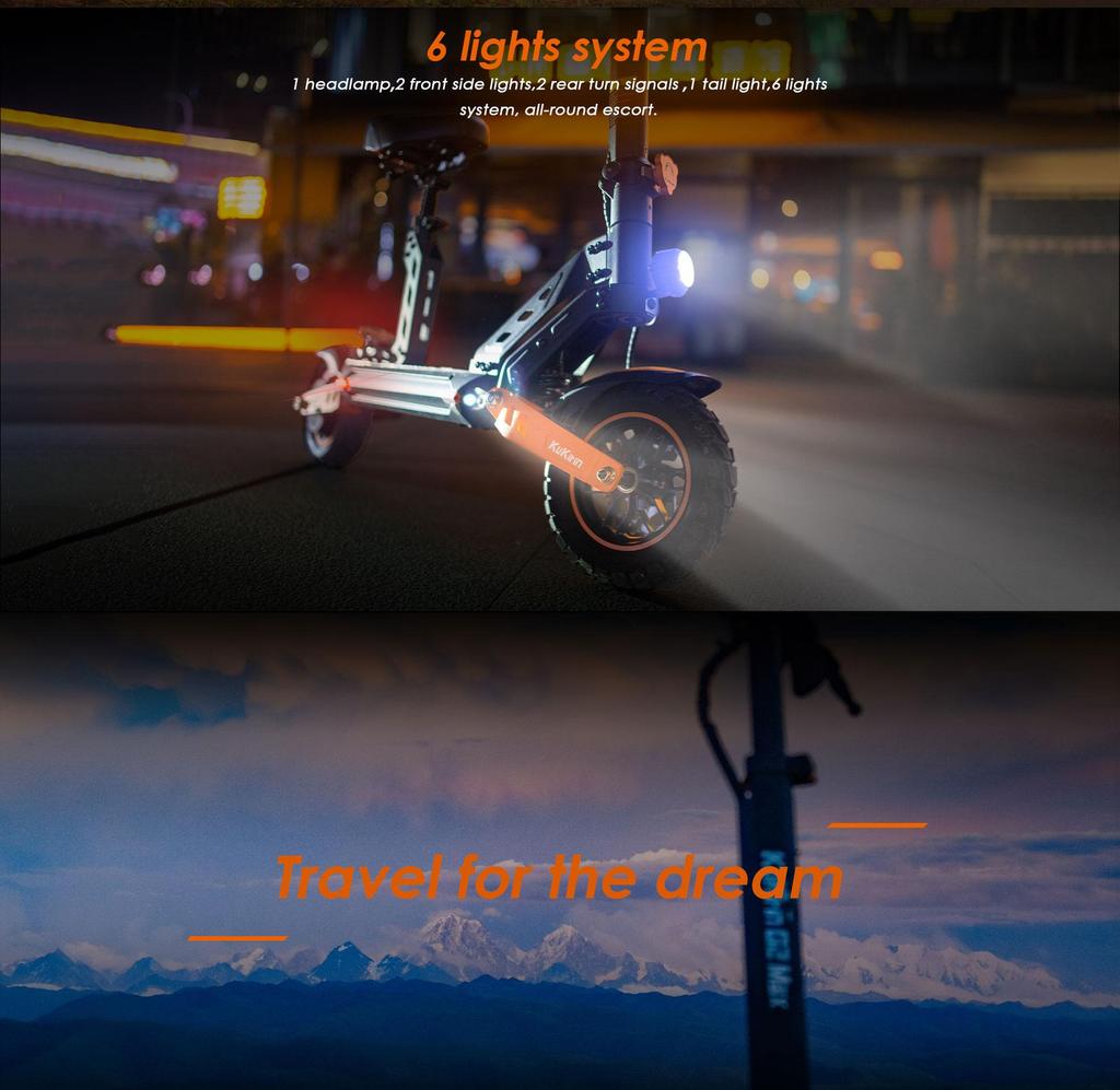 Электросамокат Складной Kukirin G2 Max 1200W Мотор Электросамокат Для Взрослого Максимальная Скорость 55КМ/ч 48В 20.8Ач Запас Хода 70Км Нагрузка 120кг