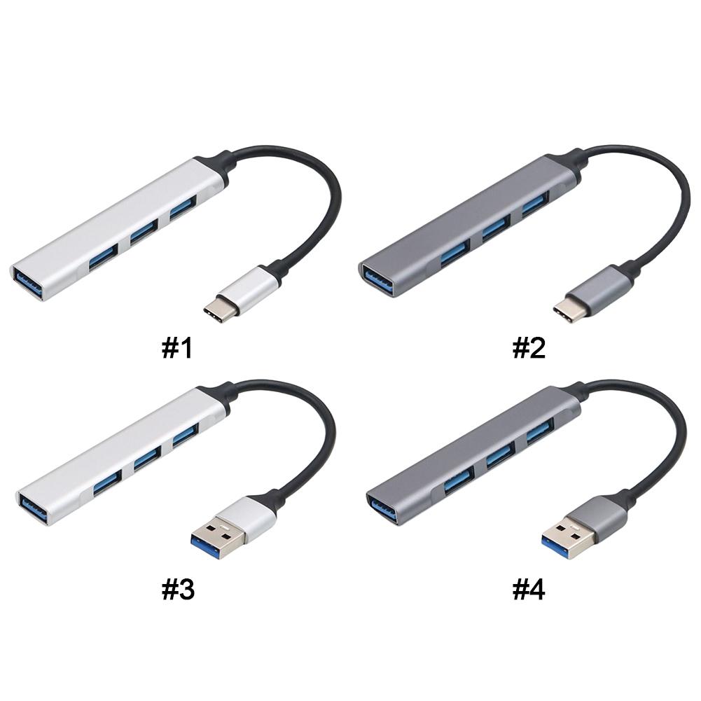 4-Port USB 3.0 Hub Adapter 5Gbps USB Data Hub USB C To USB Hub Multiple USB 3.0 Hub USB Port Expander for Laptop and PC