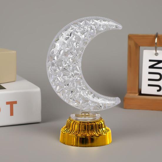 Rechargeable Night Light Stepless Dimmable Touch Lamp with USB Port Moon Star Heart Shape Bedside Lamp