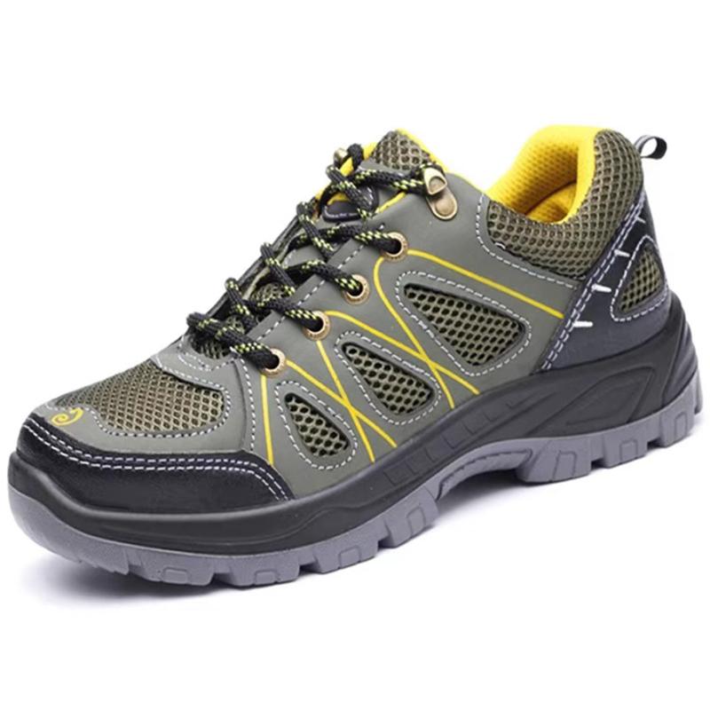 Oulylan Anti-Puncture Protection Boot Summer Steel Toe Labor Footwear Male Anti Odor Breathable Safety Shoes For Outdoor Workers