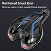 MTB Road Bike Saddle Bicycle Seat With Warning Taillight Shock Absorption Usb Charging Multiple Lighting Modes Cycling Equipment