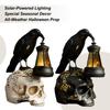 Halloween Crow Skulls Desktop Decor Resin Sculpture Gothic Decor Personalizeds Home Decorative Statue Party Car Accessories