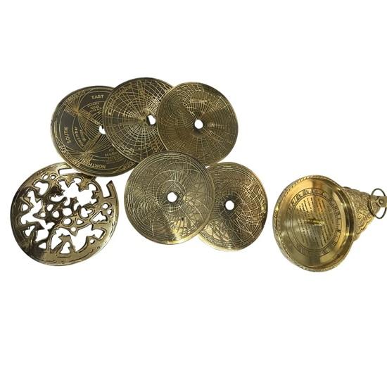 20.32 Cm Brass Astrolabe Armillary Sphere Historical Celestial Navigation Decor