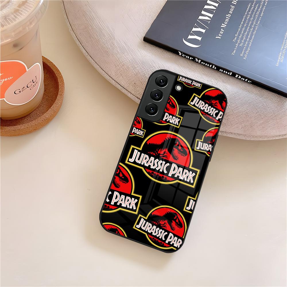 J-JurassicS ParkS Dinosaur W-World Phone Case Glass For Samsung Galaxy S26 S25 S23 S24 S21 S22 S20 Ultra Fe Plus A15 A14 Cover