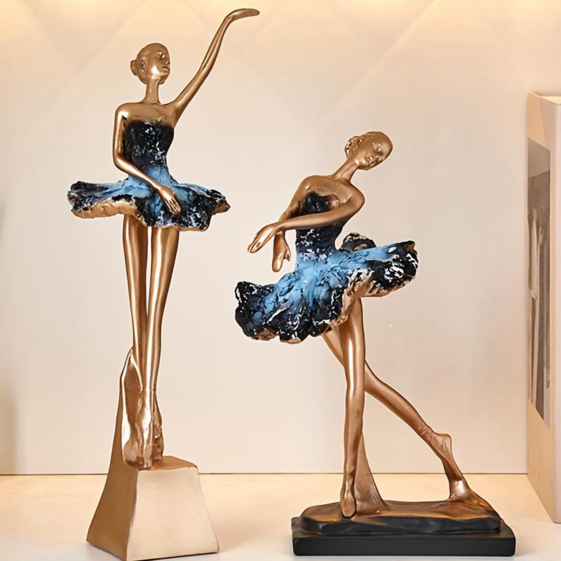 European Style Elegant Ballet Girl Statue Decorative Ornaments Living Room TV Cabinet Decoration Accessories Home Decor Crafts