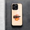Аниме Милый Чехол-Кальцифер для Телефона For IPhone 17 Air 16 E Pro Max 15 14 13 Mini 12 Pro 11 Max Plus Черная Стеклянная Крышка
