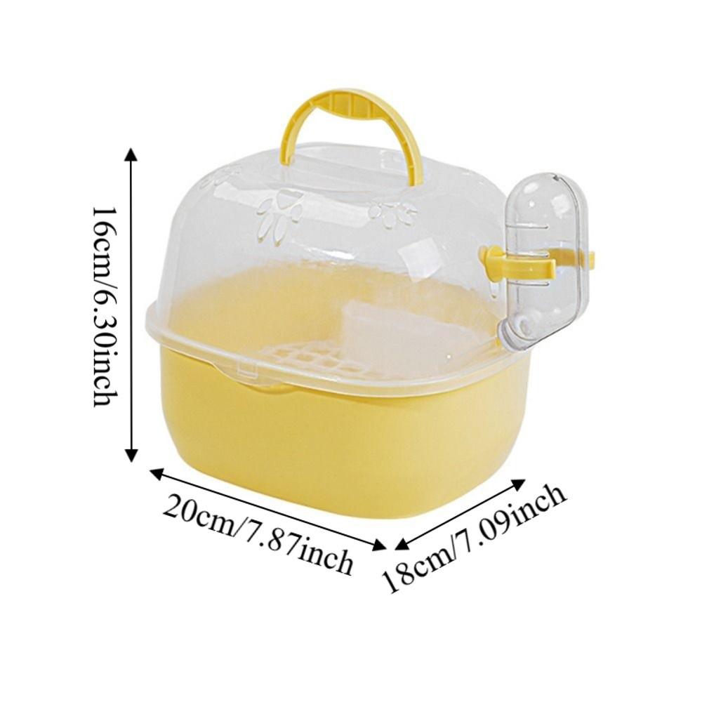 Transparent Travel Bird Cage Large Space Small Animal Carrier Universal Parrot Carry Box  Small Pet