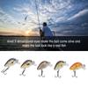5PCS with Triple Hook Fish Crankbaits ABS Fishing Lures Durable Topwater Lures  Bass Fishing
