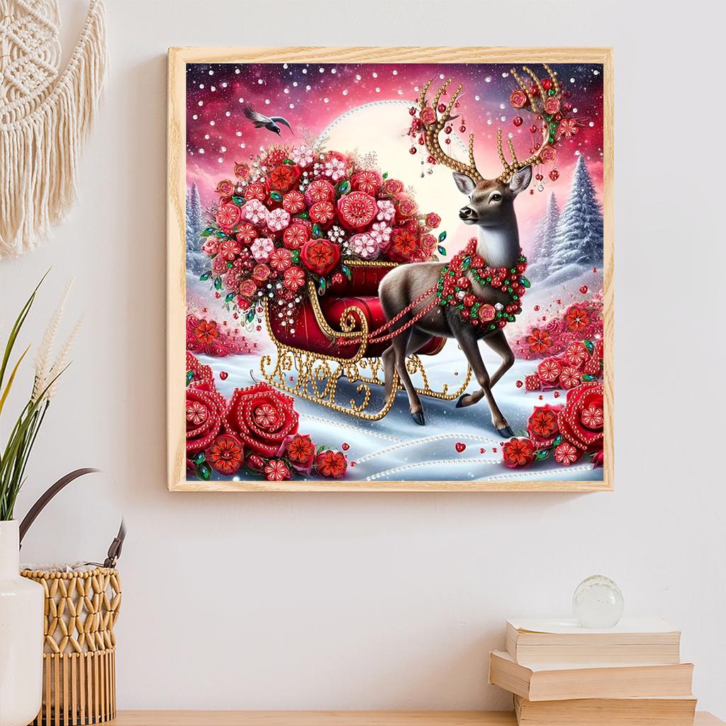Animal Special Shaped 5D DIY Partial Drill Diamond Painting Kits for Adults Home Wall Decor Diamond Dots Paintings 30X30CM