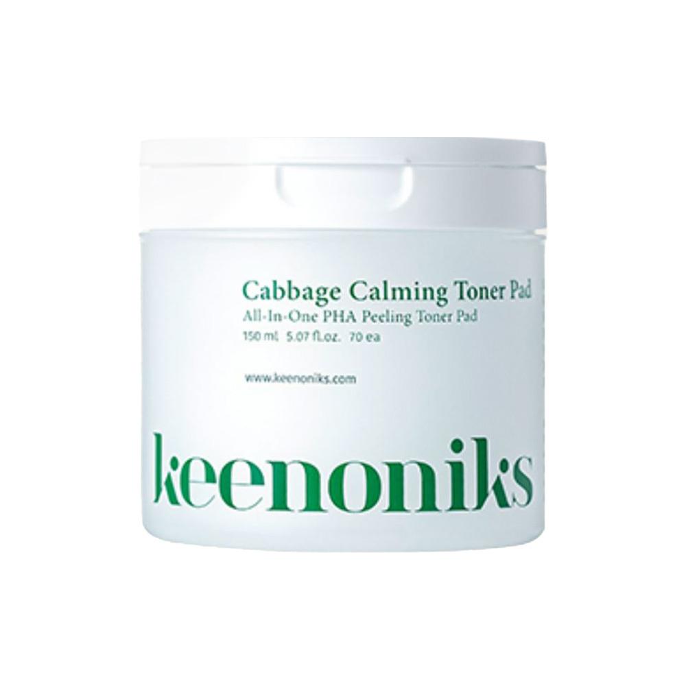 Kinonics [охлаждающий Успокаивающий Уход за порами] Kinonics Капустный Кератиновый Успокаивающий Тонер-Пэд 70 Листов + План с 70 Листами-Заправкой