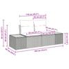 Garden Sofa Beige 184 x 62 x 85 cm Poly Rattan