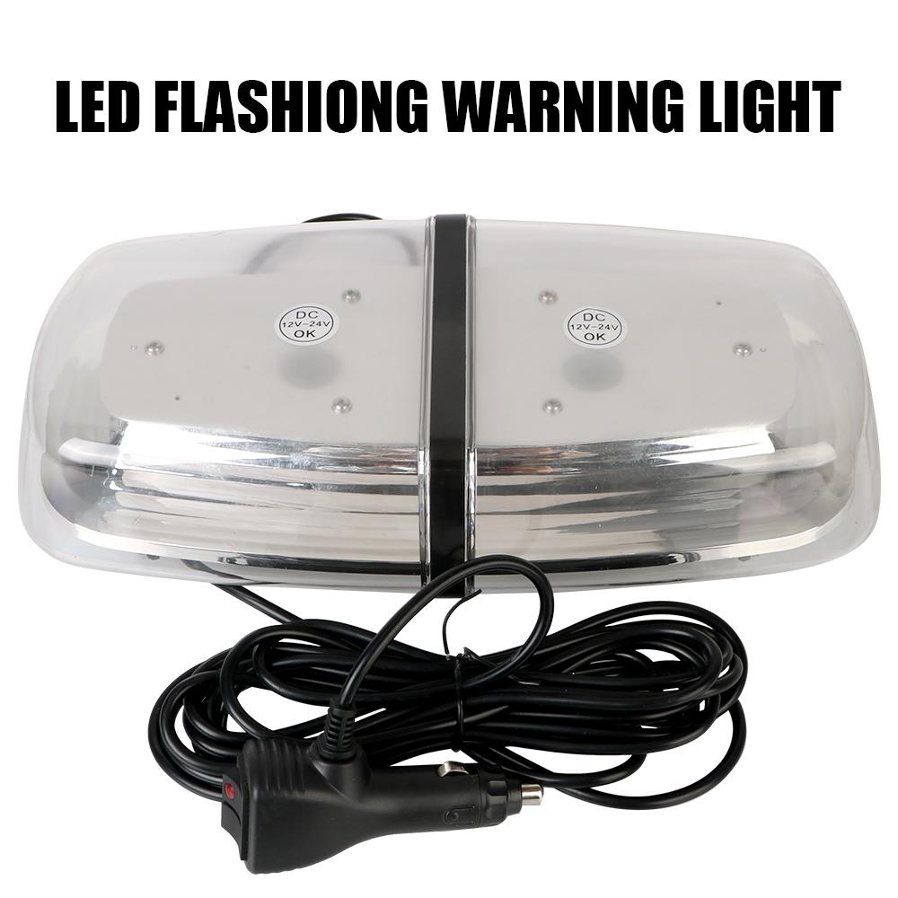 Roof Top Strobe Lights 72 LED Emergency Hazard Warning Lamp Safety Flashing for Truck LED Mini Bar Strobe Light Amber Car Accessories