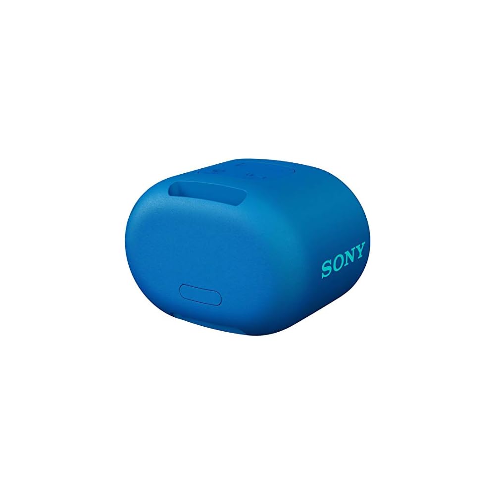 Sony Wireless Portable Speaker SRS-XB01 L: Waterproof, Bluetooth, Operable without a smartphone, Strap included, 2018 model / With microphone / Blue