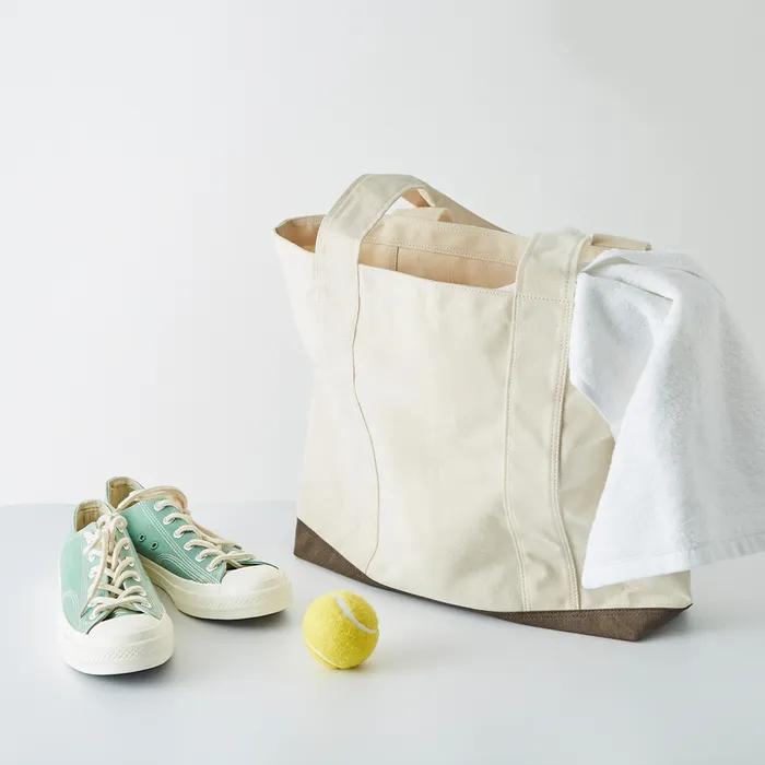 PEACH CANVAS BAG (Natural) Peach Canvas Bag
