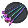 Rainbow Dinnerware Set Stainless Steel Dinnerware Set Knife Fork Spoon Teaspoon Cutlery Set Kitchen Silverware Set