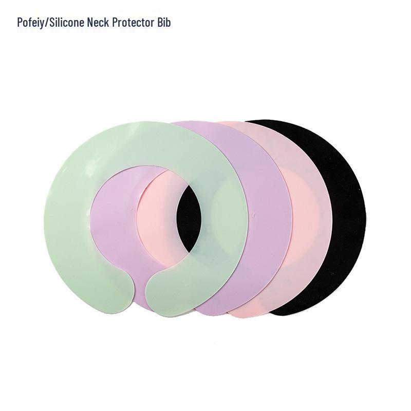 Силиконовый нагрудник-защита шеи: Водонепроницаемая накидка для стрижки и окрашивания волос, силиконовая подкладка против осыпания для парикмахерского дела