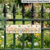 2D Flat, 1pc Rustic Aluminium Decorative Sign - Colorful Potted Flowers & Butterflies Suitable for Home Garden Decor, Balcony, Kitchen Counter