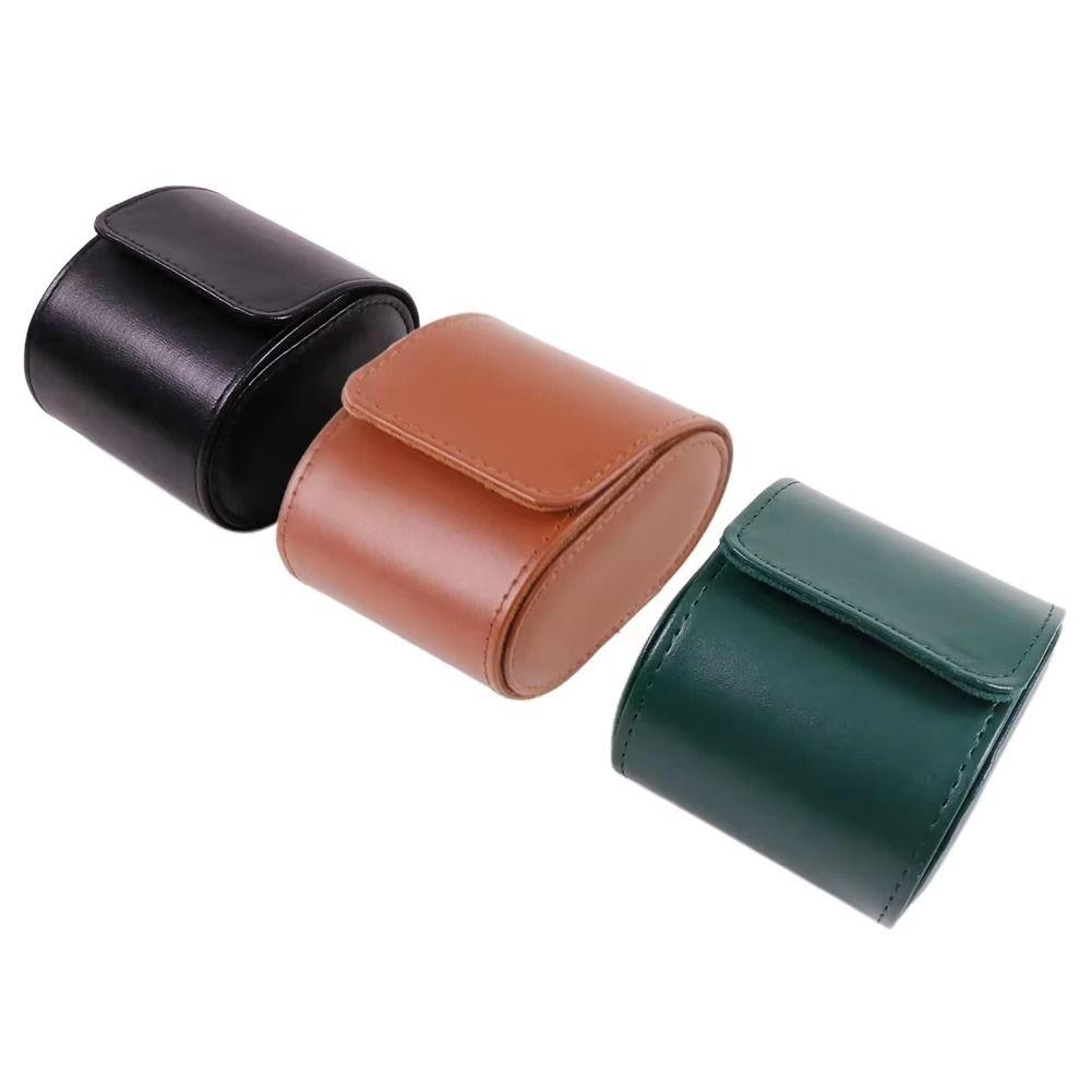 Portable Design Watch Roll Travel Case Single Watch Watch Bag Wristwatches Protection