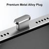 Металлический USB-C заглушка для iPhone 16 15 Pro 14 13 Samsung Xiaomi Android Порт для зарядки Защитная крышка Щетка для чистки Набор очистителей