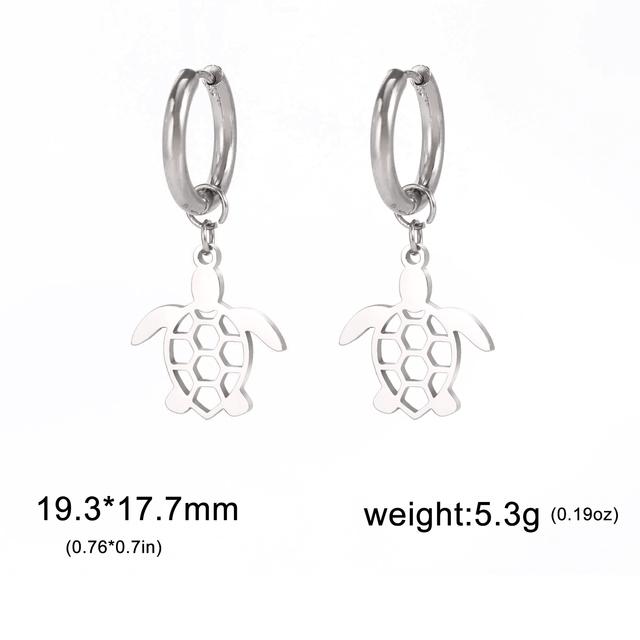 Cazador Animal Dog Cat Paw Footprint Earrings for Women Stainless Steel Flamingo Drop Earrings Jewelry Birthday Gift 2026