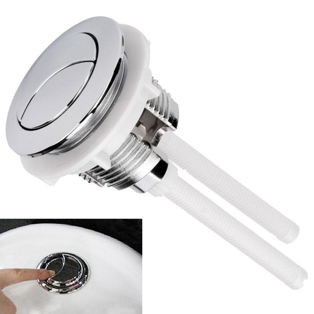 Пластиковая двойная кнопка бака для туалетной воды смыва с 2 стержнями для отверстия 38 48 58 мм