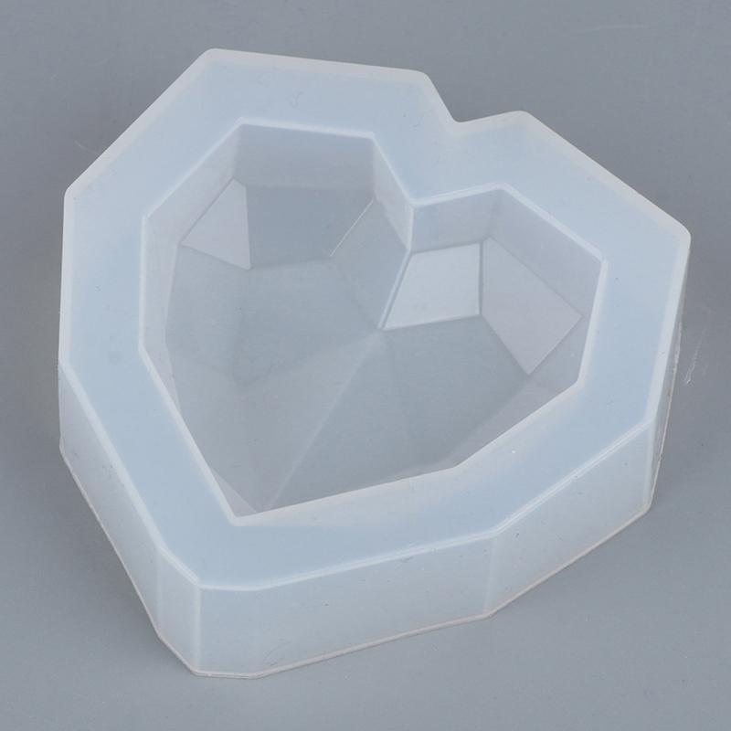 1 шт. 3D Love Heart Design силиконовая форма для торта алмазные формы для мыла инструмент для украшения