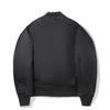 Li Ning Puffer Jackets Men's Black Baseball Collar Moderate Pilot Puffer Jacket AJDV328-1