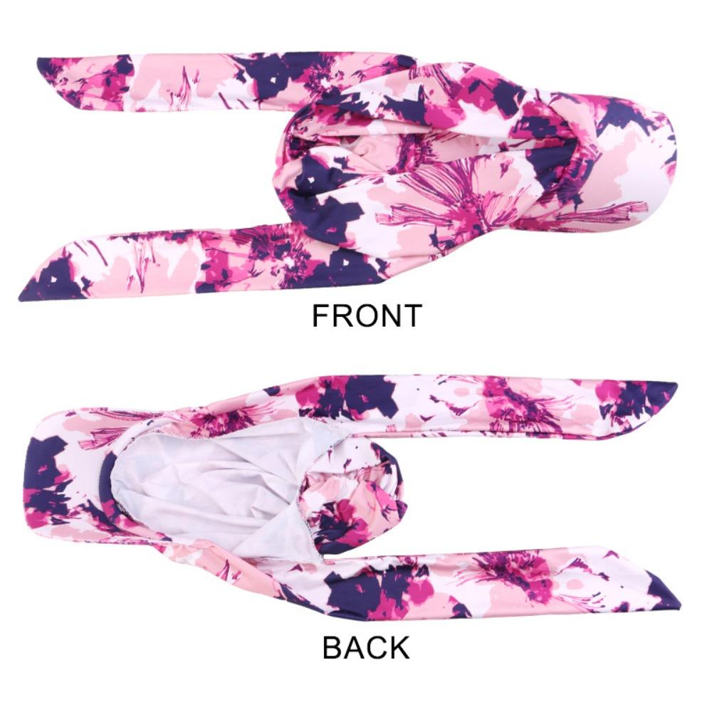 Дышащий летний головной платок-шляпа Тюрбан с цветочным принтом Бейсболка с ремешком Повседневная одежда