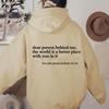Dear Person Behind Me Hoodie Mental Health Sweater Positive Message Sweater