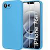 Case for iPhone 16th - BOOLING - Soft Liquid Silicone Protection Blue - 2 Tempered Glasses