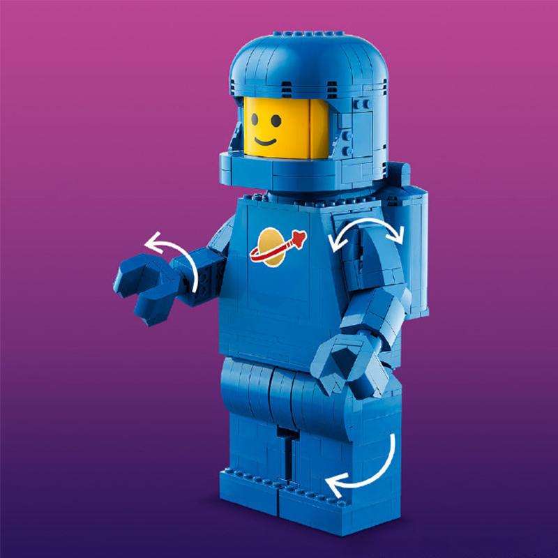 LEGO Увеличенная синяя минифигурка астронавта