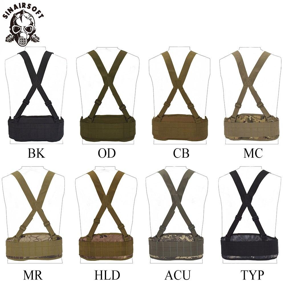 Тактический жилет Molle, мужской ремень, армейский специальный нейлон 1000d, военный удобный боевой ремень, регулируемый с мягкой подкладкой типа H