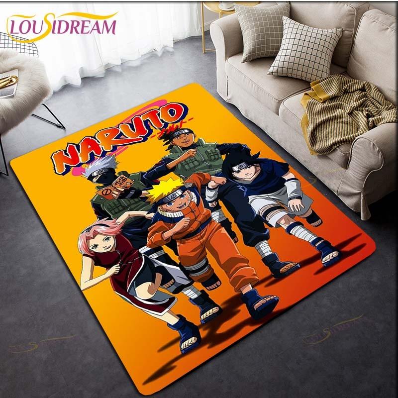 Ковер Наруто Аниме Ковер Детские Ковры Гостиная Коврики для чайного стола Коврик для спальни Моющиеся напольные коврики Бытовой коврик Милый ковер