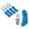 1/4Pcs Rope Tensioner with Roller Cord Heavy Duty Metal Outdoor Backpacking Hiking Boating Camping Guyline Rope Adjuster Tightener