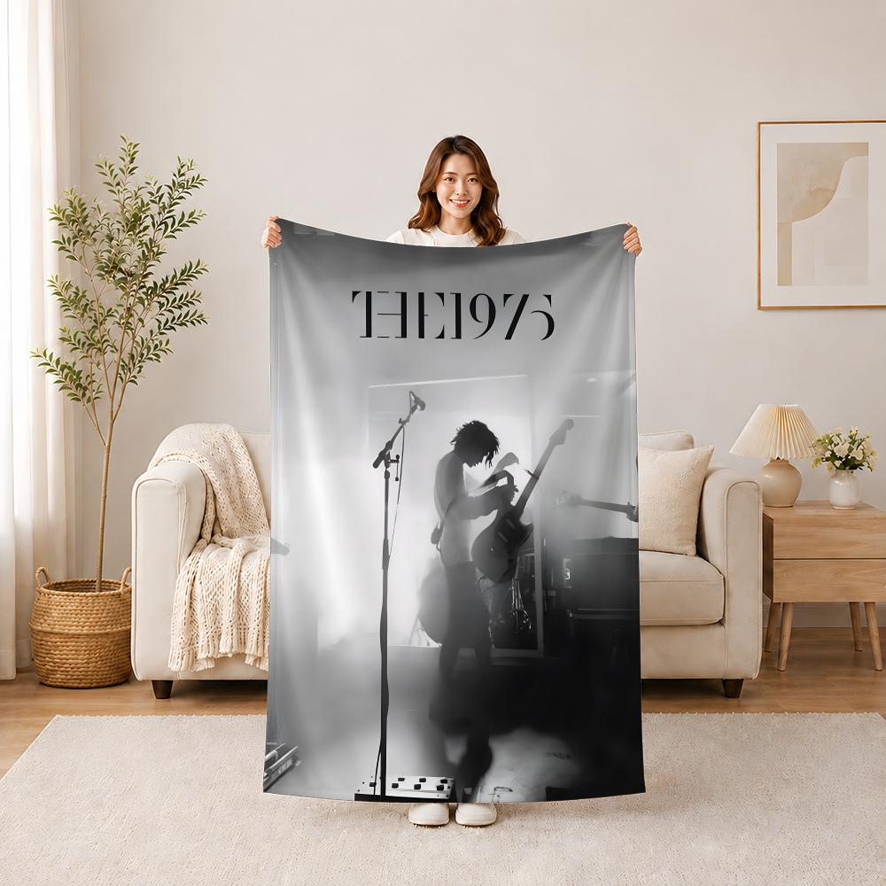 Плед-шаль The1975, летний, из фланели, антистатический, стирающийся, для автомобиля, офиса, детского сна
