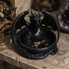Cool Table Ornament 3D Printed Dragon Storage Tray for Jewelry Keys, Decorative Desktop Organizer with Gothic Key Bowl Detailed Fantasy Scales