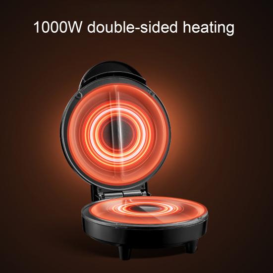 Dual Zone Electric Omelette Maker 1000W Rapid Heating Egg Cooker Non-Stick Double Omelet Pan for Sandwiches Crepes Frittatas Pancakes