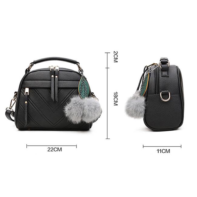 WTEMPO INS Bags Women's Autumn Winter Solid Color Handbag Versatile One Shoulder Crossbody Bag Korean Female Student Casual Handbag