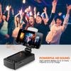 Подставка для мобильного телефона с динамиком Bluetooth, беспроводной динамик с противоскользящим держателем и зарядной станцией, совместимой с телефоном, регулируемый угол и высота