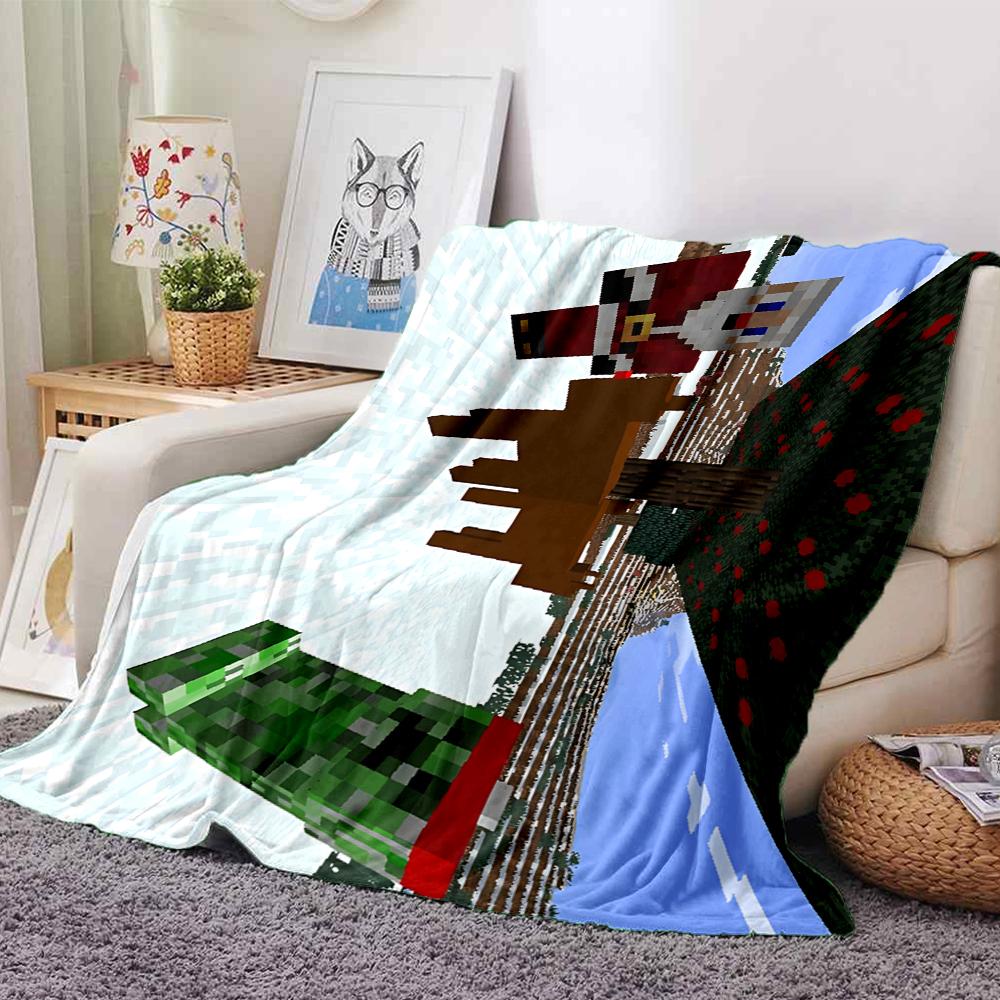 1Pc Christmas Gift Choices Blanket Soft Throw Blanket For Home Bedroom Bed Sofa Travel Office Solid Christmas Blanket