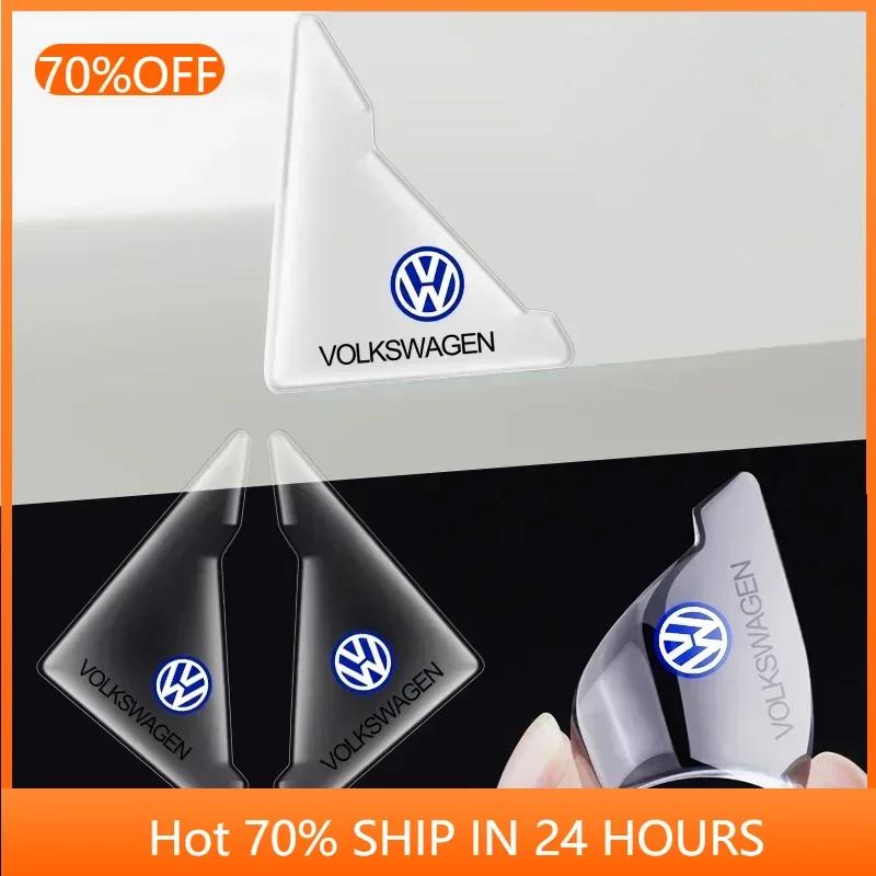 Для VOLKSWAGEN VW Polo B6 VW Для Volkswagen 2 шт. Силиконовые Накладки на Углы Дверей Автомобиля Автоматическая Защитная Наклейка от Столкновений Для Volks