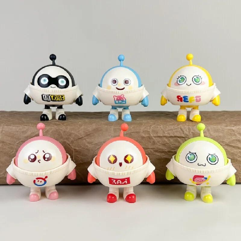 6 шт. Eggy Party Ручная игра Милый Милый Декорация Яичная Скорлупа Модель Кукла Кукла-сюрприз Игрушка-яйцо-скрутка Подарок Счастливые Куклы Фигурка Подарок