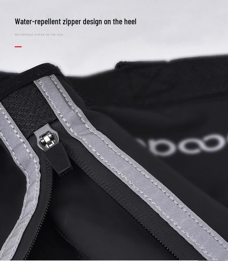 Velvet-Lined Winter Cycling Shoe Covers: Warm, Dustproof, Splash-proof, Non-slip, Wear-resistant PU for Night Sports